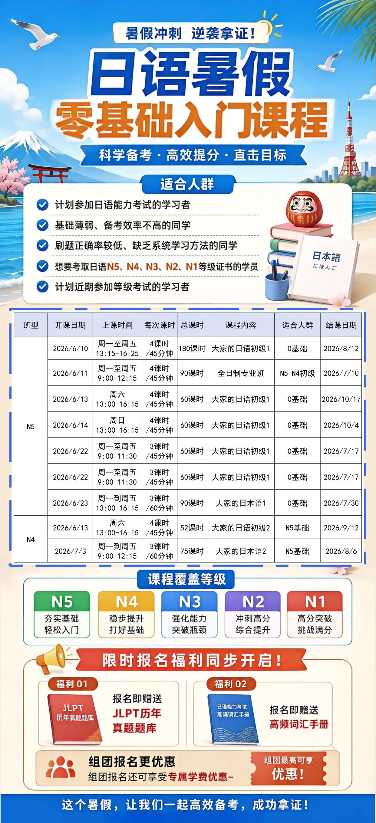 日语培训|告别无效暑假,学一门日语特长!零基础轻松入门,解锁全新